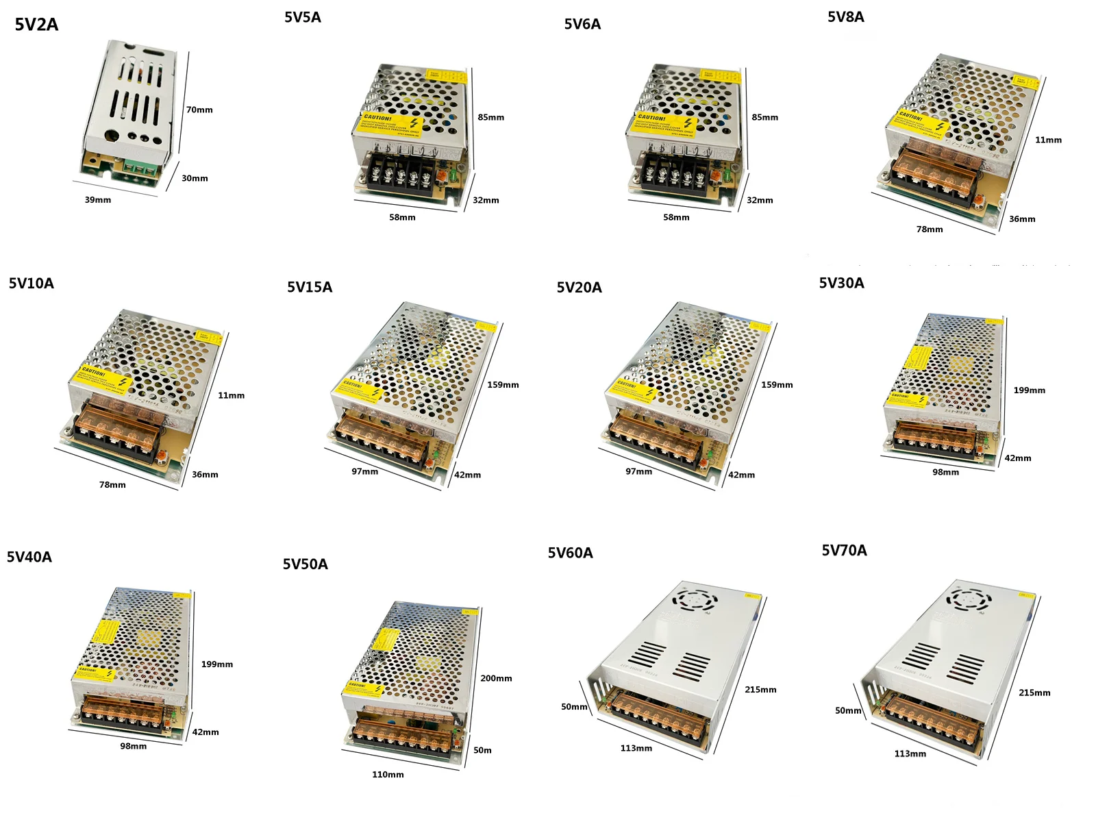 DC 5V 12V 24V 36V 48V Switching Power Supply 2A 3A 4A 5A 8A 10A 15A 20A 30A 40A 50A Transformer Power LED lighting Adapter-2