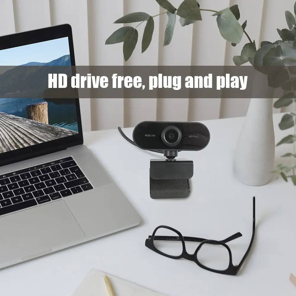 Full HD 1080p Webcam USB With Mic Mini Computer Camera,Flexible Rotatable , for Laptops, Desktop Webcam Camera Online Education-5