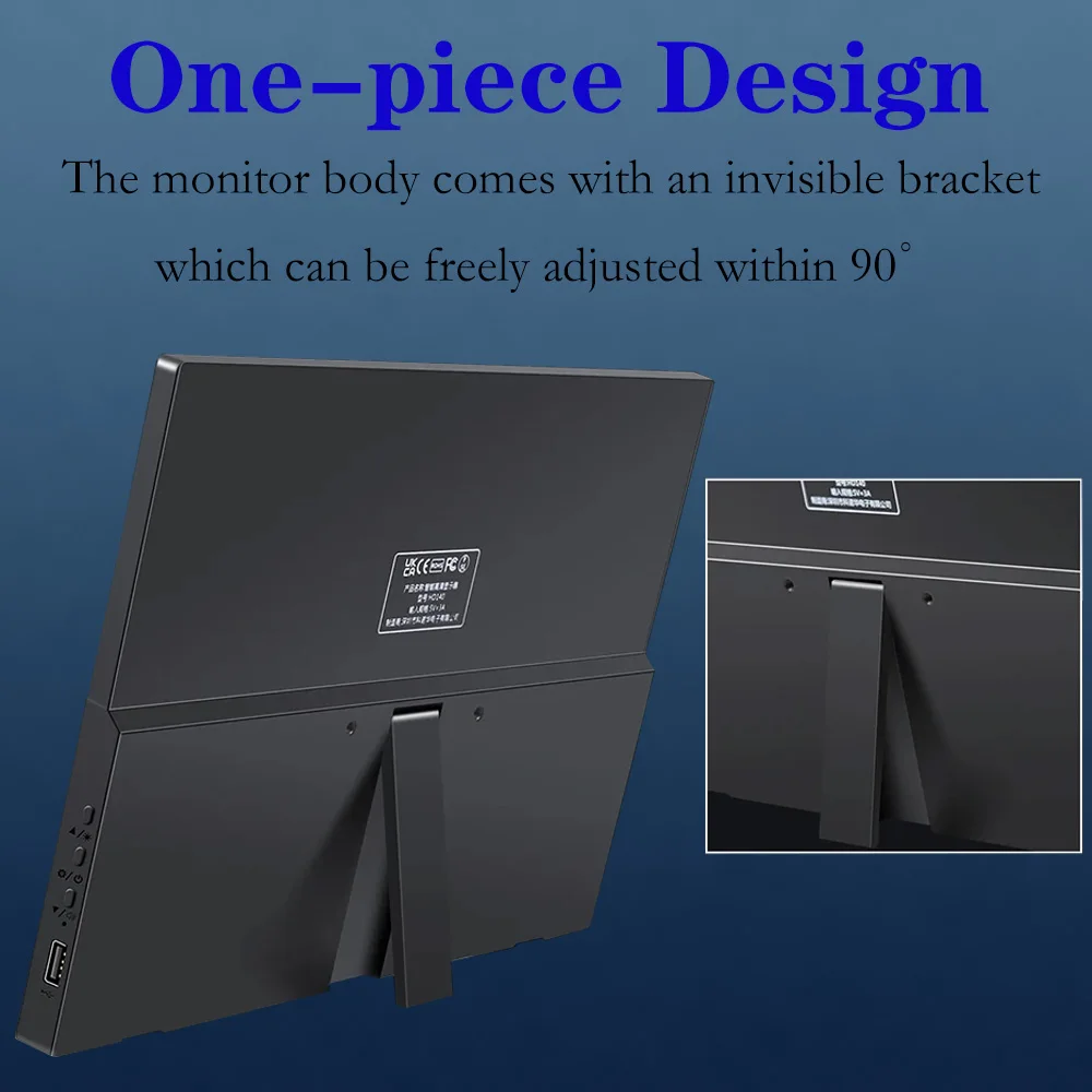 16/14 Inch Portable Monitor Touchscreen IPS Panel FULL HD LED Display  Type-C/ HDMI Compatible With Laptop/ Switch /Xbox/PS3/PS4-2