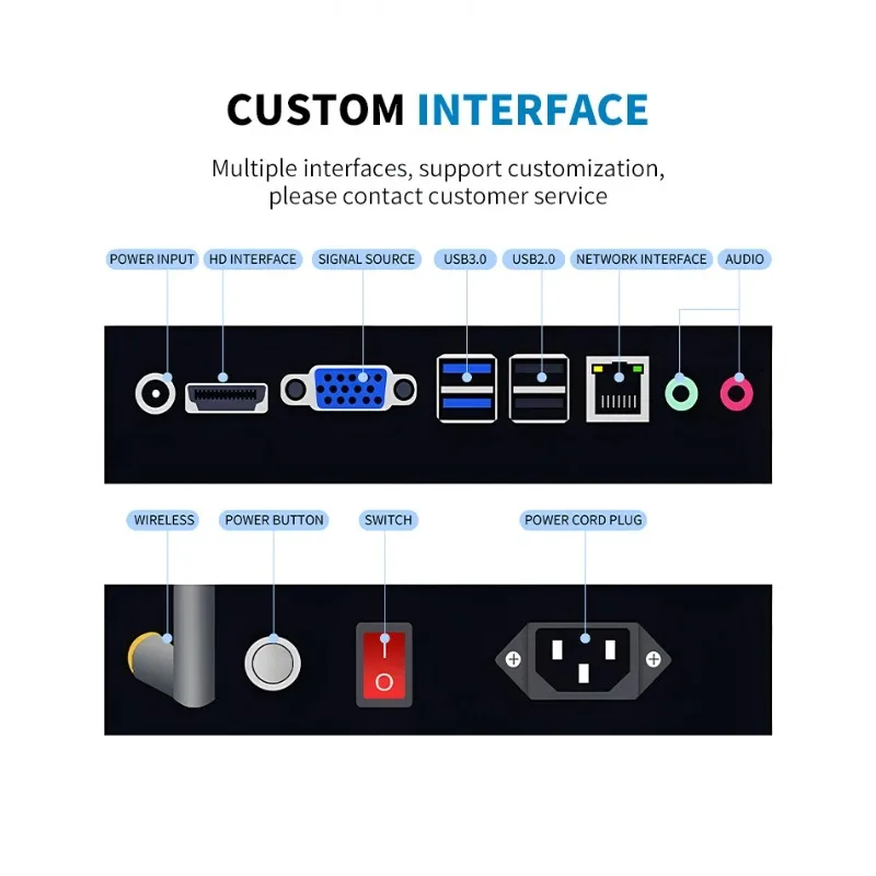 43 50 55 65 Inch Floor Standing Interactive Touch Screen Display Kiosk Android Information Kiosk Self Service Kiosk-6