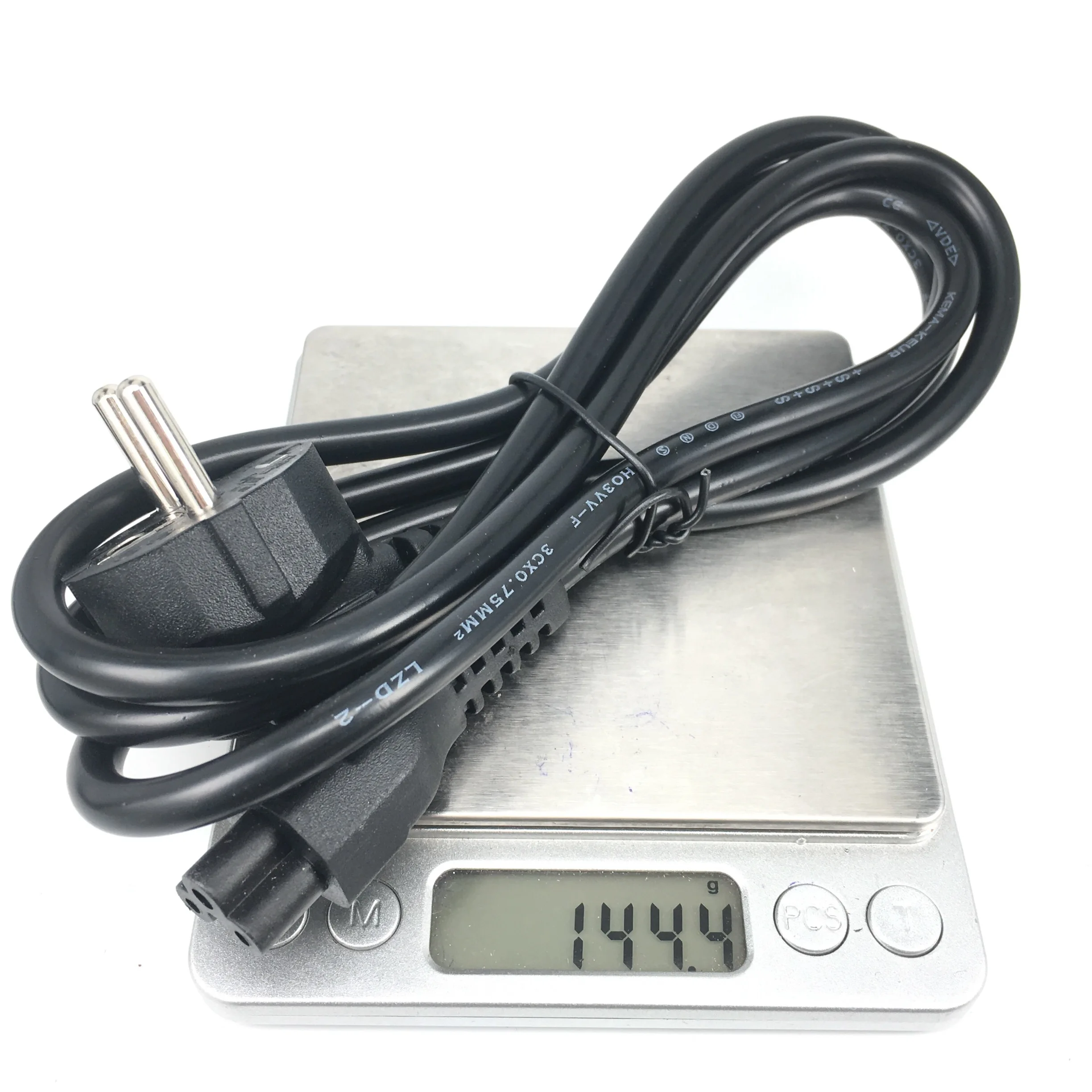 EU European AC Power Cord Euro IEC C5 Power Extension Cable 1.2m 1.5m Power Cable For Notebook Laptop PC Computer Monitor-6