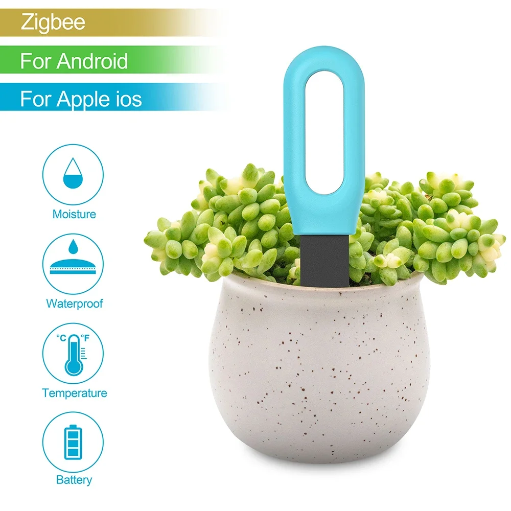 Tuya Smart Zigbee Soil Tester Thermometer Hygrometer Garden Automation Irrigation Detector Humidity Meter for Plant Care-4