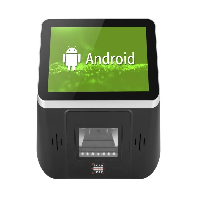 Android windows self service queue management system all in one touch screen  bank hospital ticket dispenser quiosqu kiosk