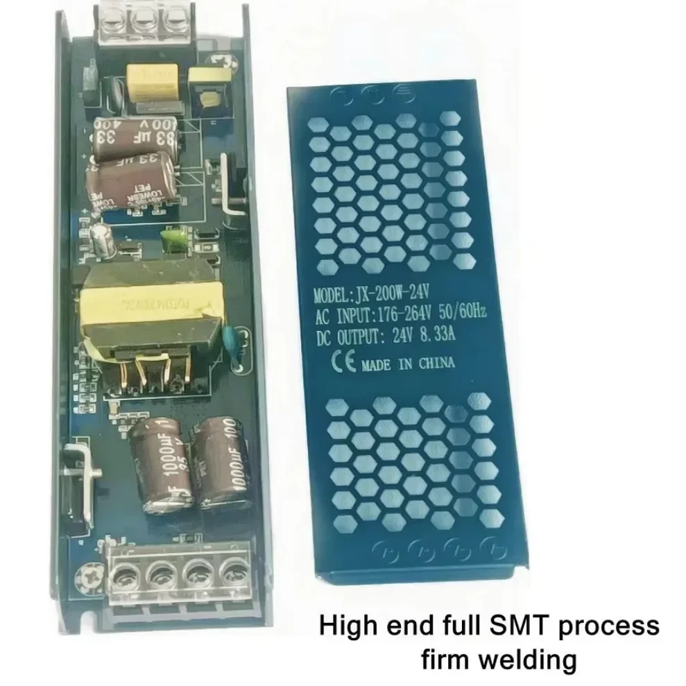 Ultra thin Lighting Transformer DC12V/24V Power Supply Adapter 5A 12A LED Strip Switch Driver Lamp 60W 100W 200W 300W 400W-3
