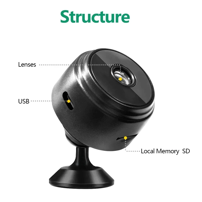 A9 Mini Wifi Camera 1080P Full HD Mini Recorder Wireless Mini Camera Video Surveillance Video Recorder Security Camera-6