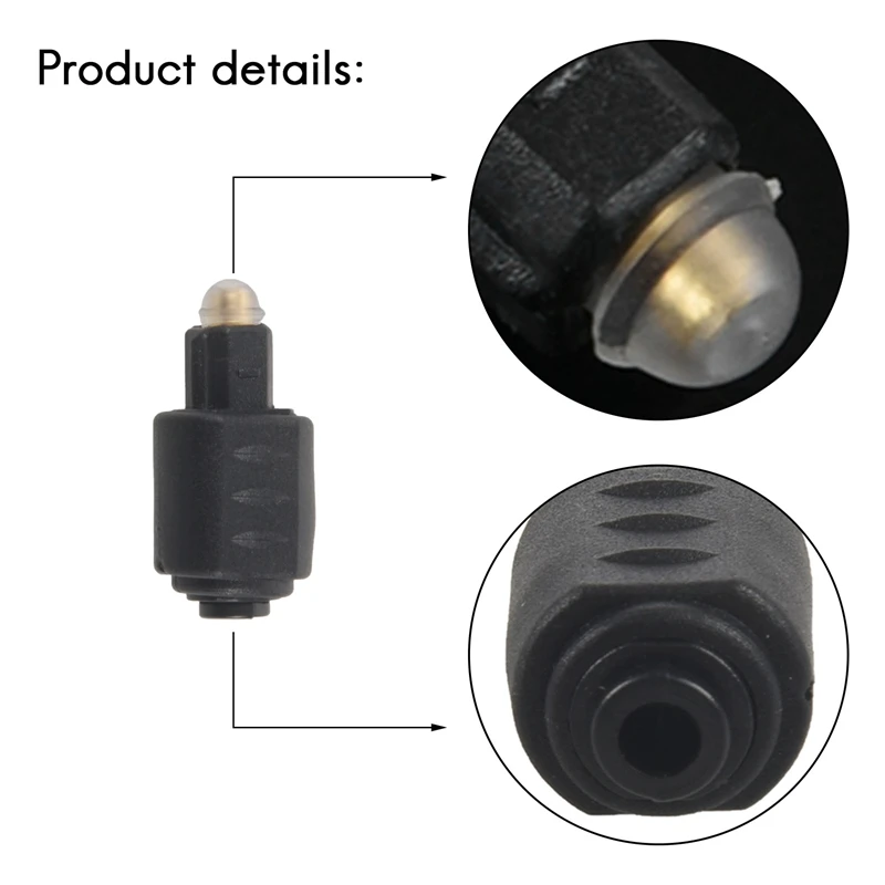 1pc Mini Optical Audio Adapter 3.5MM Female Jack To Digital Toslink Male Plug for Amplifier-6