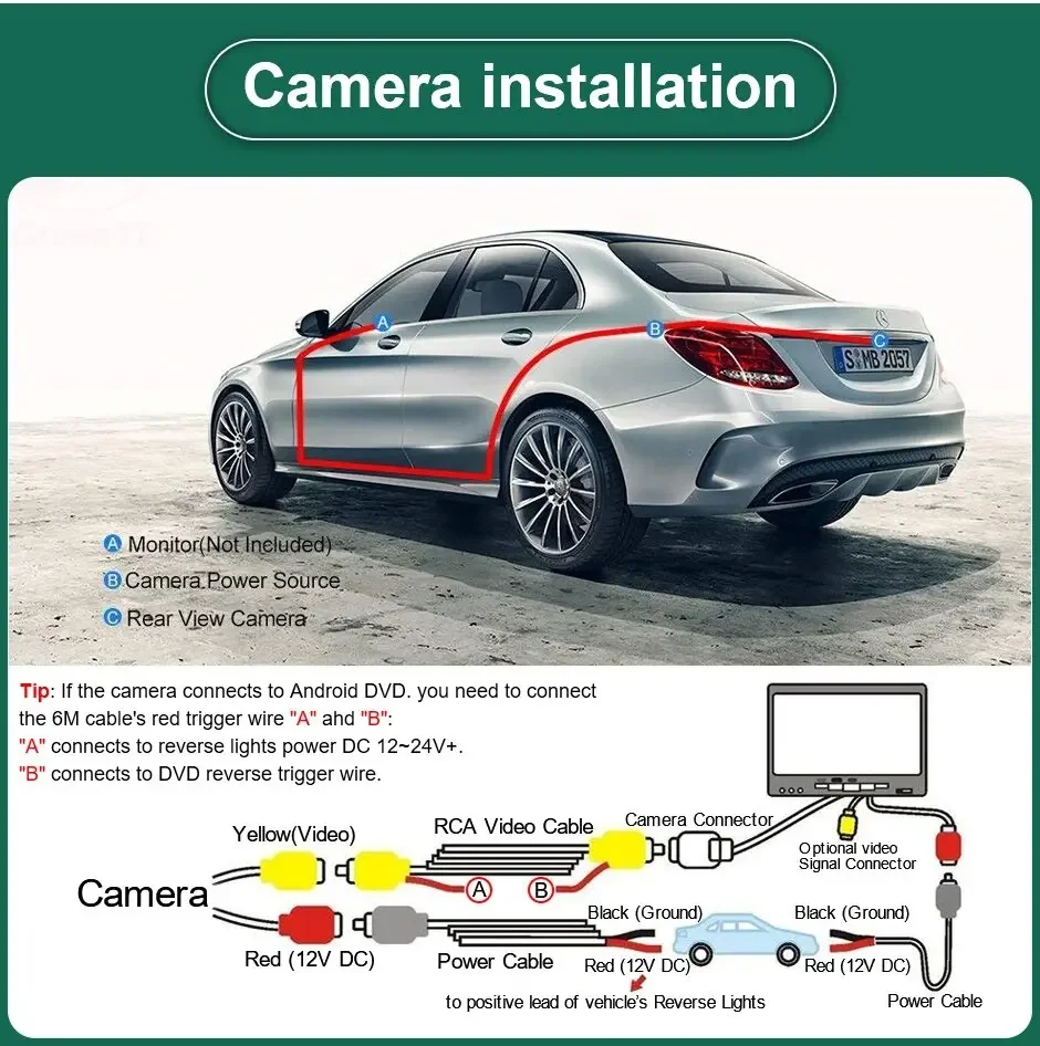 AHD 1080P 170 Car Rear View Trunk Handle Camera For Volkswagen VW Passat Golf Polo B6 B7 Jetta Tiguan Touareg Audi A3 A4 A5-3
