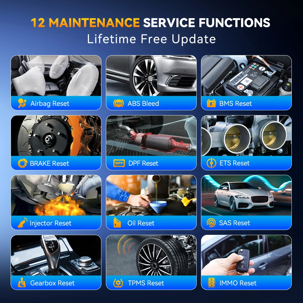 Thinkcar Thinkscan 662 Diagnostic Tools ECM/TCM/SRS/ABS 4 Systems OBD2 Scanner 12 Resets Lifetime Free Update CANFD Scan Tools-6