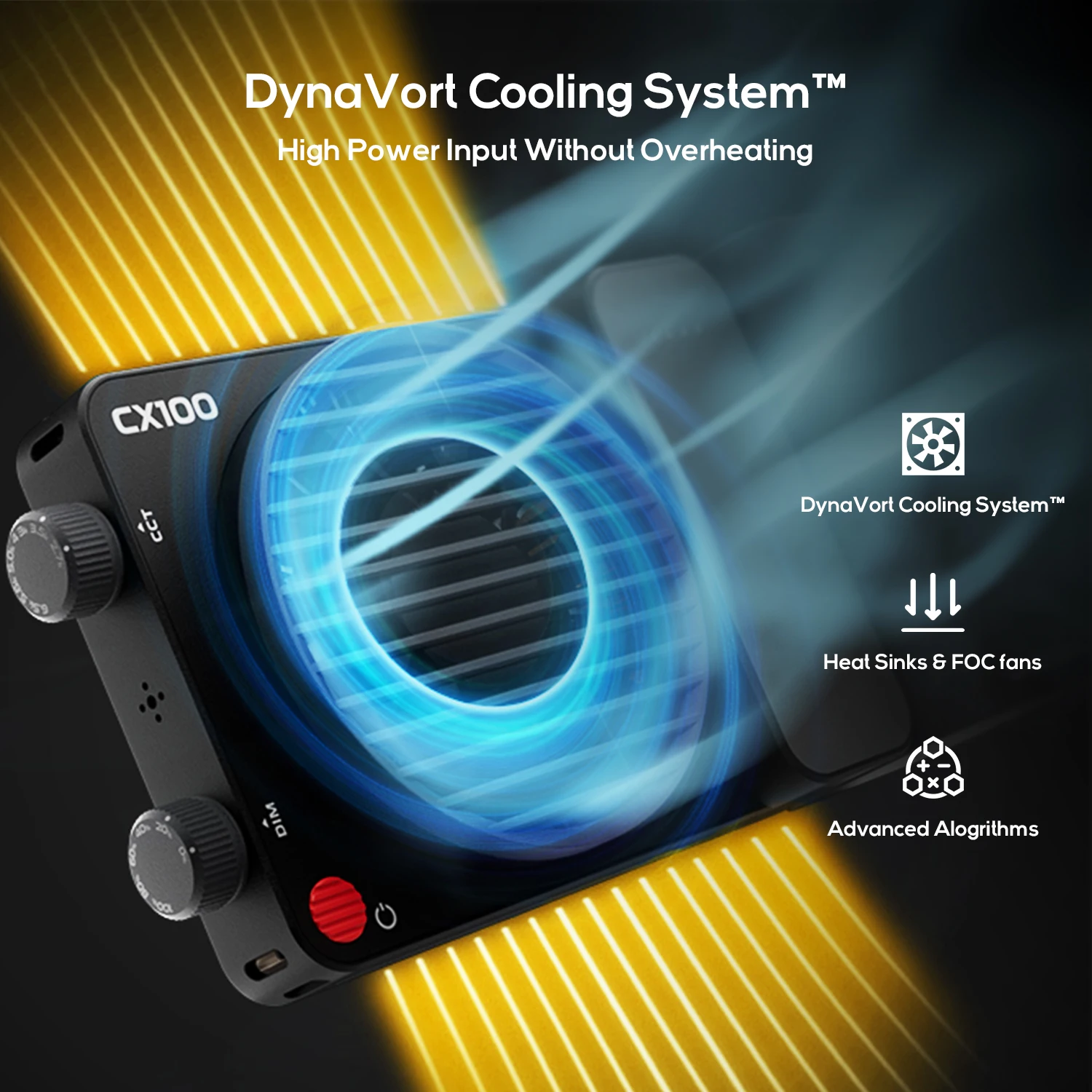 ZHIYUN Official CINEPEER CX100 100W Pocket Video Light Handheld Led COB Light Photo Fill Light Photography Lighting-4