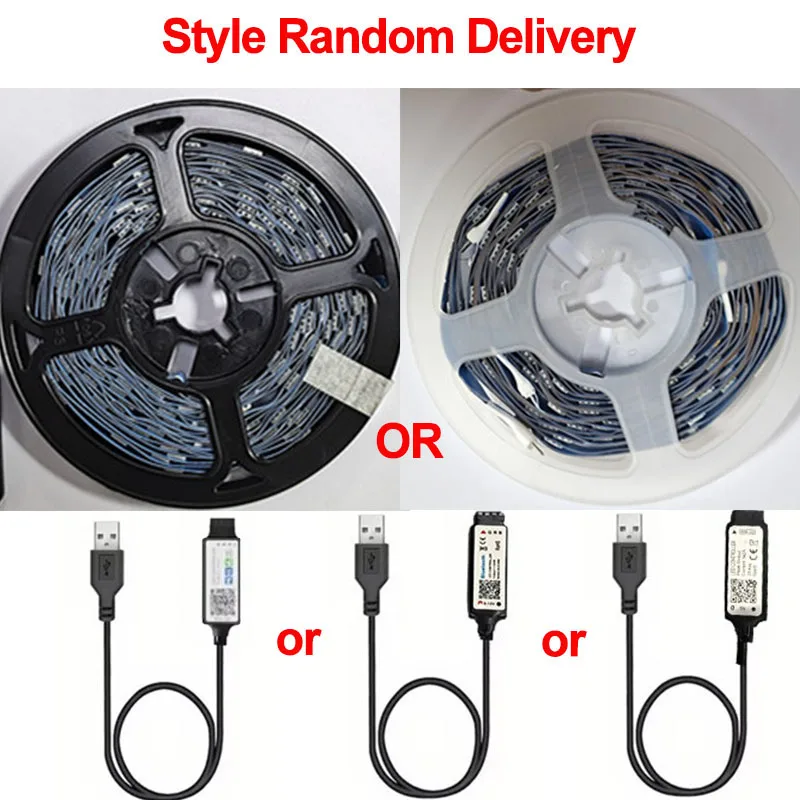 USB LED Strip Light Bluetooth Tape RGB Lights SMD5050 5V Flexible LED Lamp Tape Ribbon Self-adhesive TV Desktop Diode Backlight-6