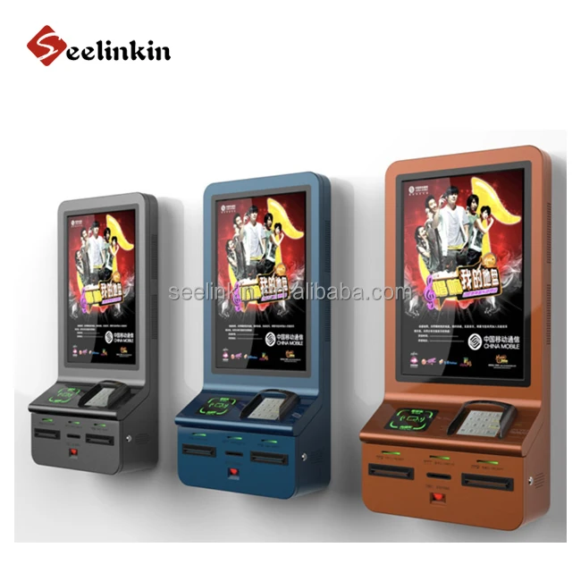 Touch Screen Self Service Payment Kiosk Digital Vending Machine Charging Station Wall Mounted Crypto ATM-2