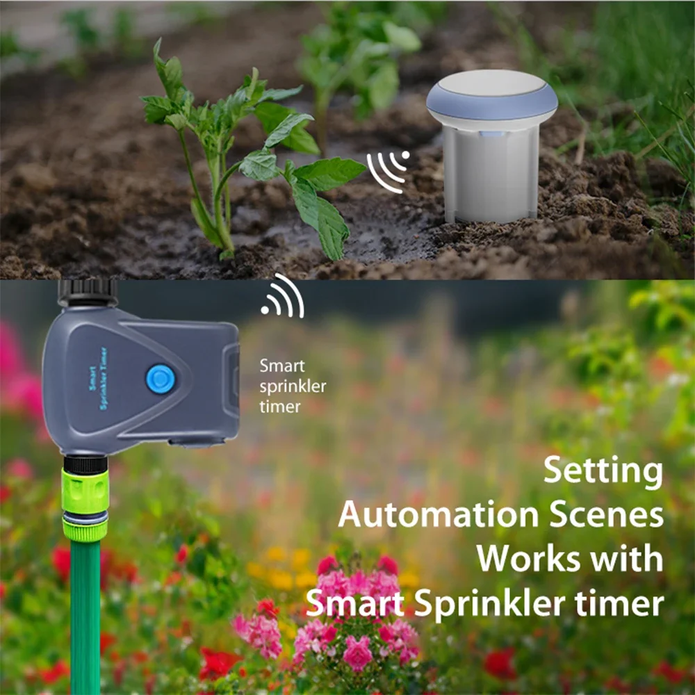 Haozee Tuya Smart Wifi Soil Tester Temperature and Humidity Meter Waterproof hygrometer Garden Automation Irrigation Detector-5
