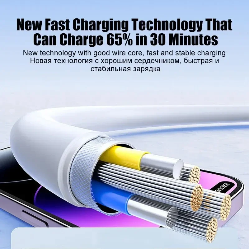 20W PD USB to Lighting USB C to Lighting Fast Charger Cable For Apple iPhone 14 13 12 11 Pro Max X XR Plus iPad Data Sync Line-3