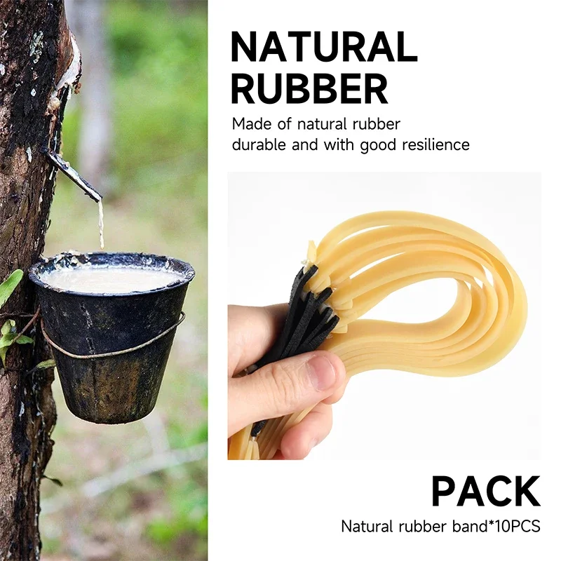 2/4/6Pcs 2.0mm High Elastic Slingsshot Rubber Band Thickened High-precision Latex Rubber Band Slingshot Hunting Acessories-3