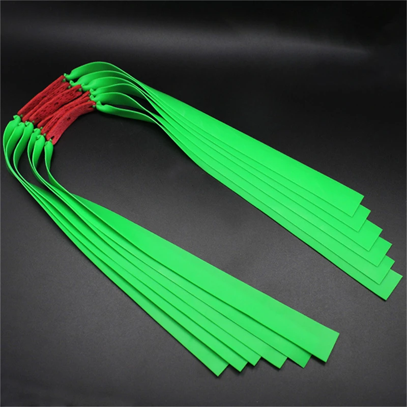10pcs Slingshot Latex  Powerful Flat Rubber Band High Elasticity Outdoor Catapult Shooting Accessories-3