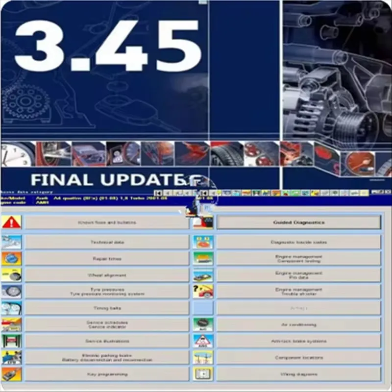 2024 Newest version Autodata 3.45 Auto Repair Software wiring diagrams data + install video guide auto data 3.45