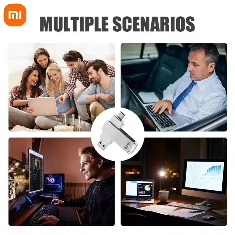 XIAOMI 16TB Flash Drives USB 3.2 High Speed USB Transfer Metal Pendrive Memory Card Pendrive Flash Disk Memoria Waterproof Stick-4