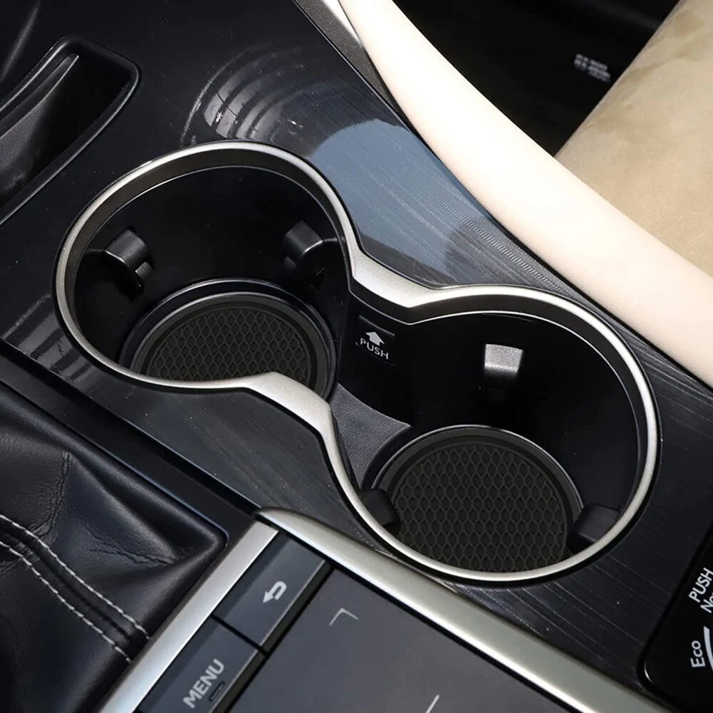 2pcs Car Cup Holder Anti-Slip Coasters Premium PVC Car Coasters Universal Fits Perfectly For Most Cup Car Interior Accessories-3