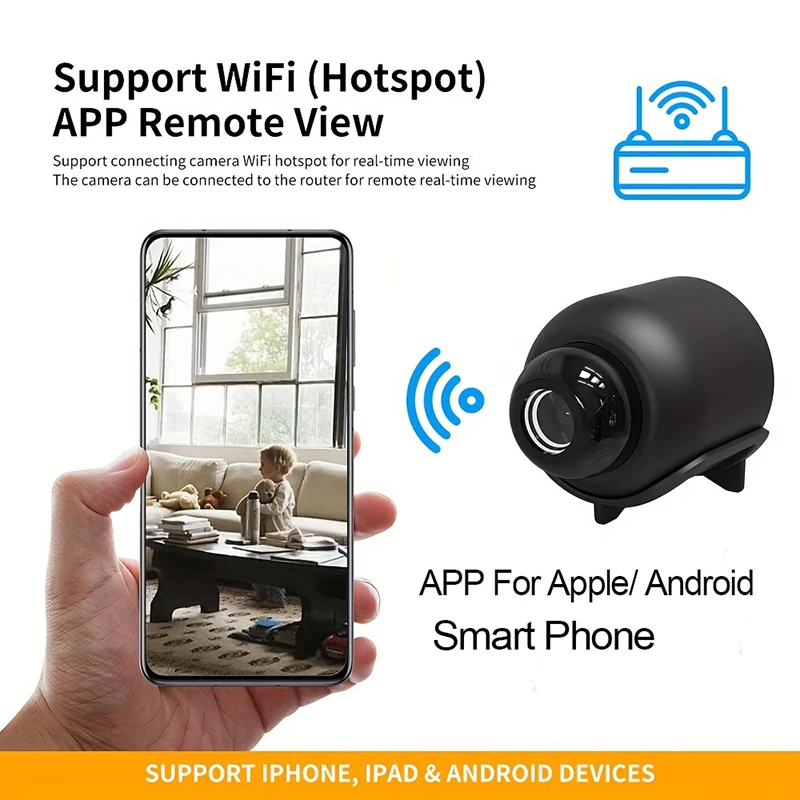 New X5 Mini Camera 1080P Clear Night Vision Lightweight Portable Premium Cams Motion Detection Wireless WiFi Surveillance Camera-3