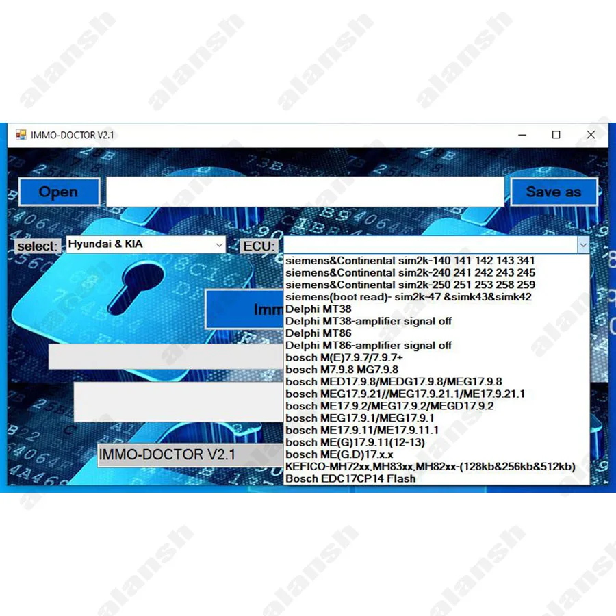 2024 IMMO DOCTOR V2.1 MULTI BRAND Immo Off Immo Delete Software for ME17 MH72 MH83 MH82 MEG17 MED17 EDC17-5