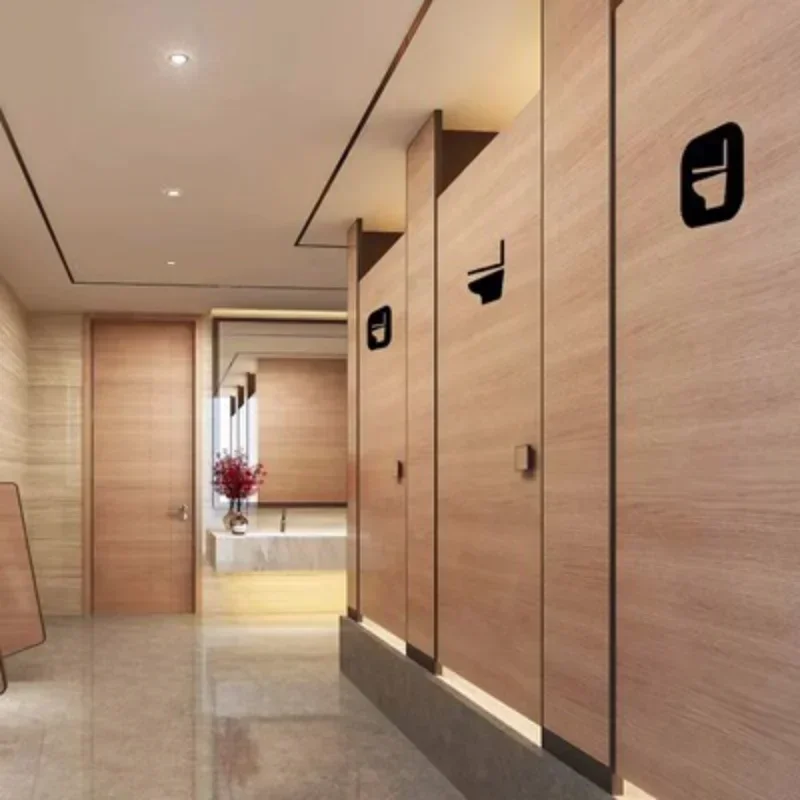 Toilet Signs Commode Squat Toilet Hollow Reminder Signage Doorplate Warm Reminders Indicator Plaque Plate Bathroom WC Door Sign-4