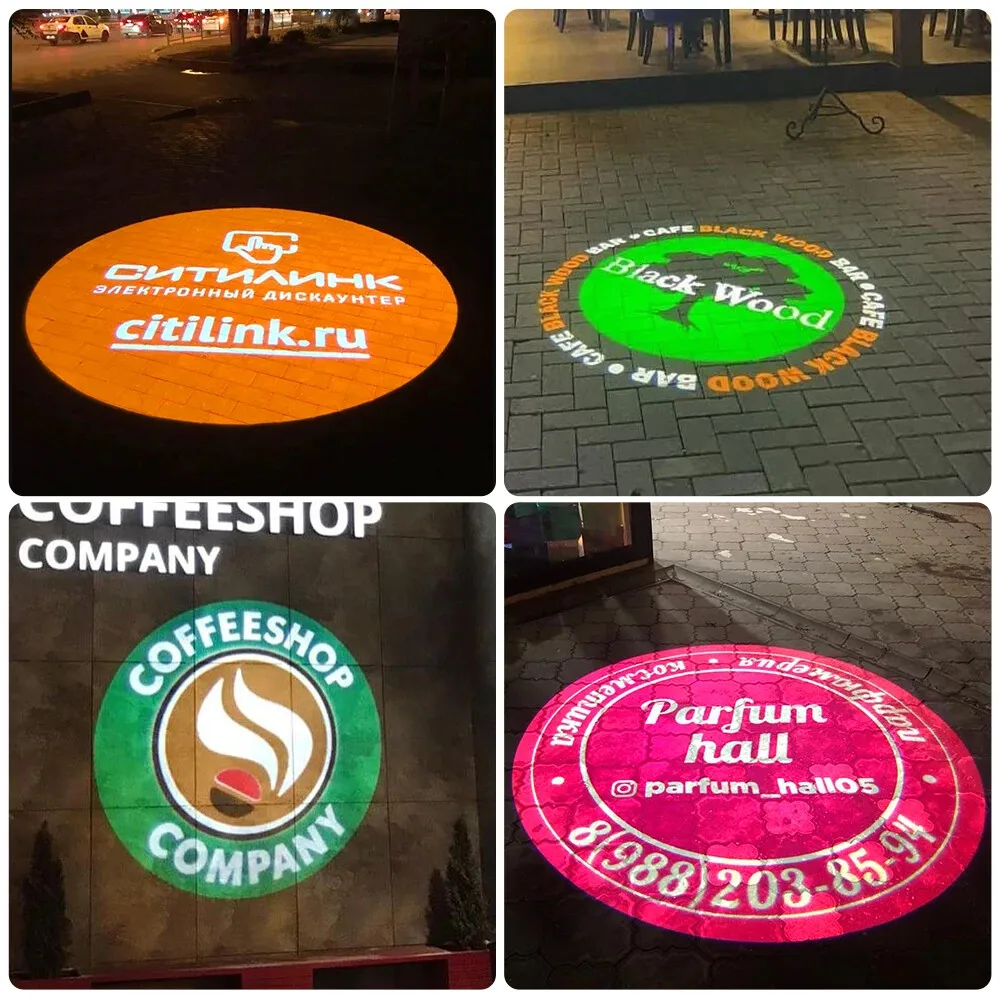 Custom long distance waterproof rotating Gobo Projector outdoor for advertising-2