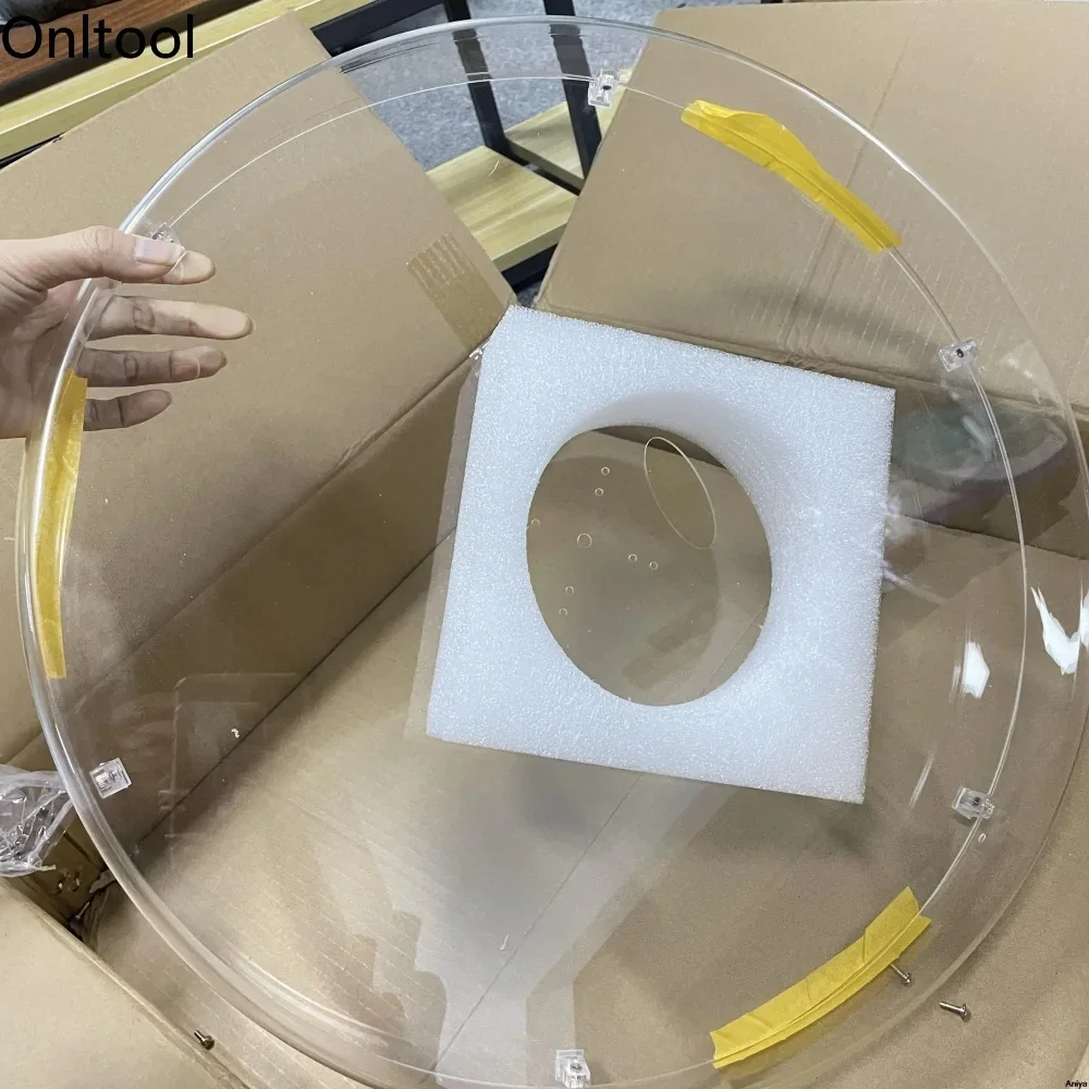 3D Fan Hologram Projector Protection Cover Hologram Projector Light Advertising Display Shell LED Fan Acyrlic Cover Bag-4