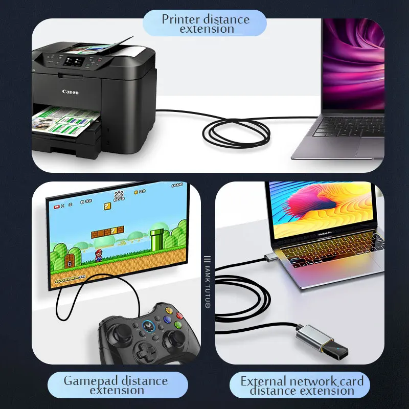 USB 3.0 / 2.0  Extension Cable Male to Female Extender Cable Fast Speed USB 3.0/2.0 Extended for laptop PC USB 3.0 Extension-5