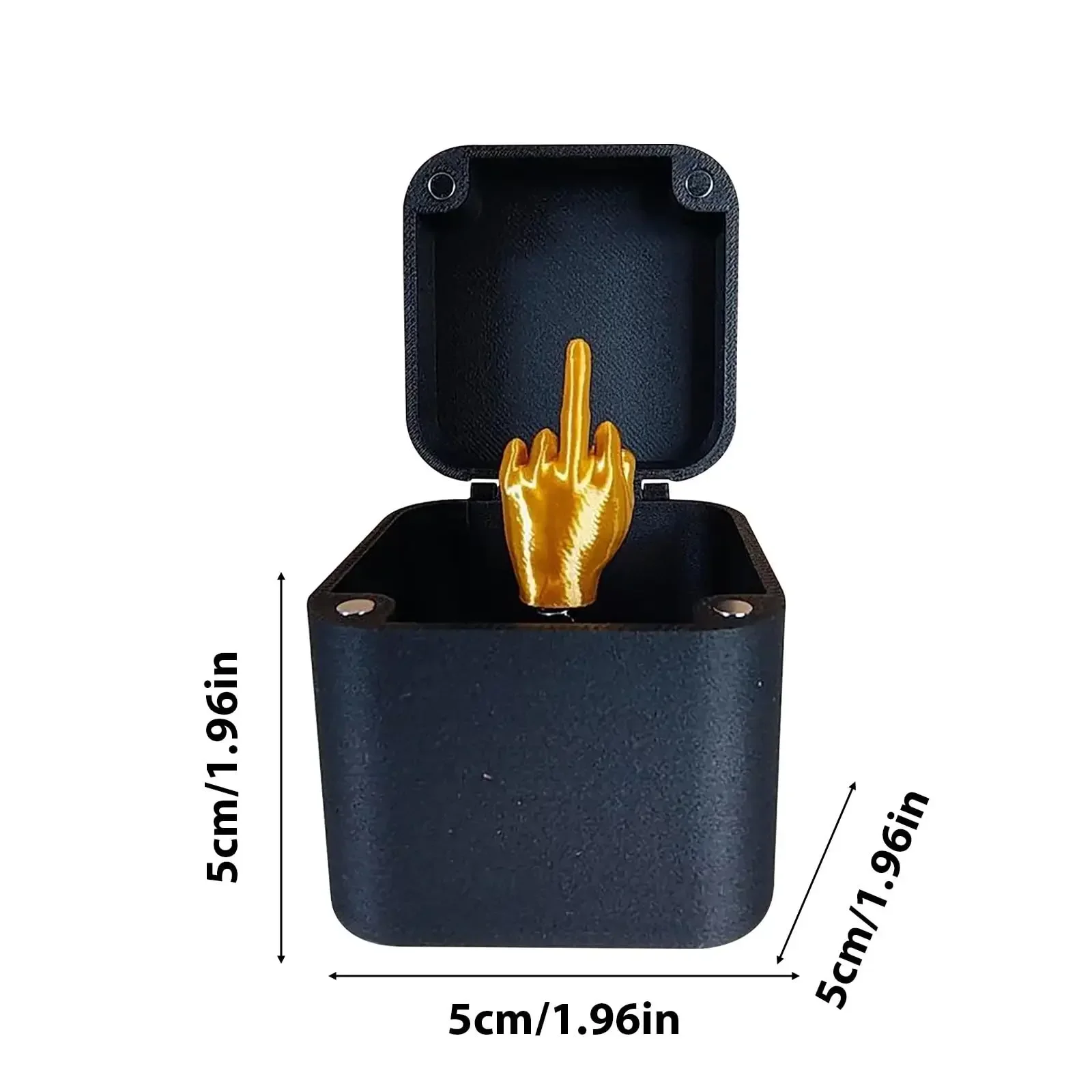 Fun Gag Birthday Gift Accessories Desk Decoration Surprise Gift Box Toys Middle Finger in the Box Supplies Crafts Decor figurine-6