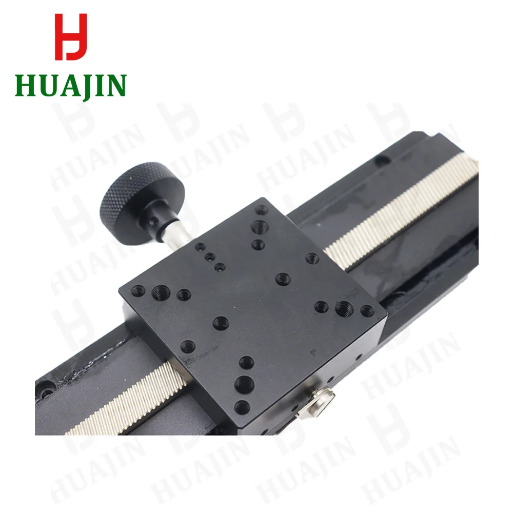 X Axis Precision Adjustment Stage LWX60-200 Long Stroke Manual Dovetail Groove Slide Table Gear Type Fine-Tuning Displacement-6
