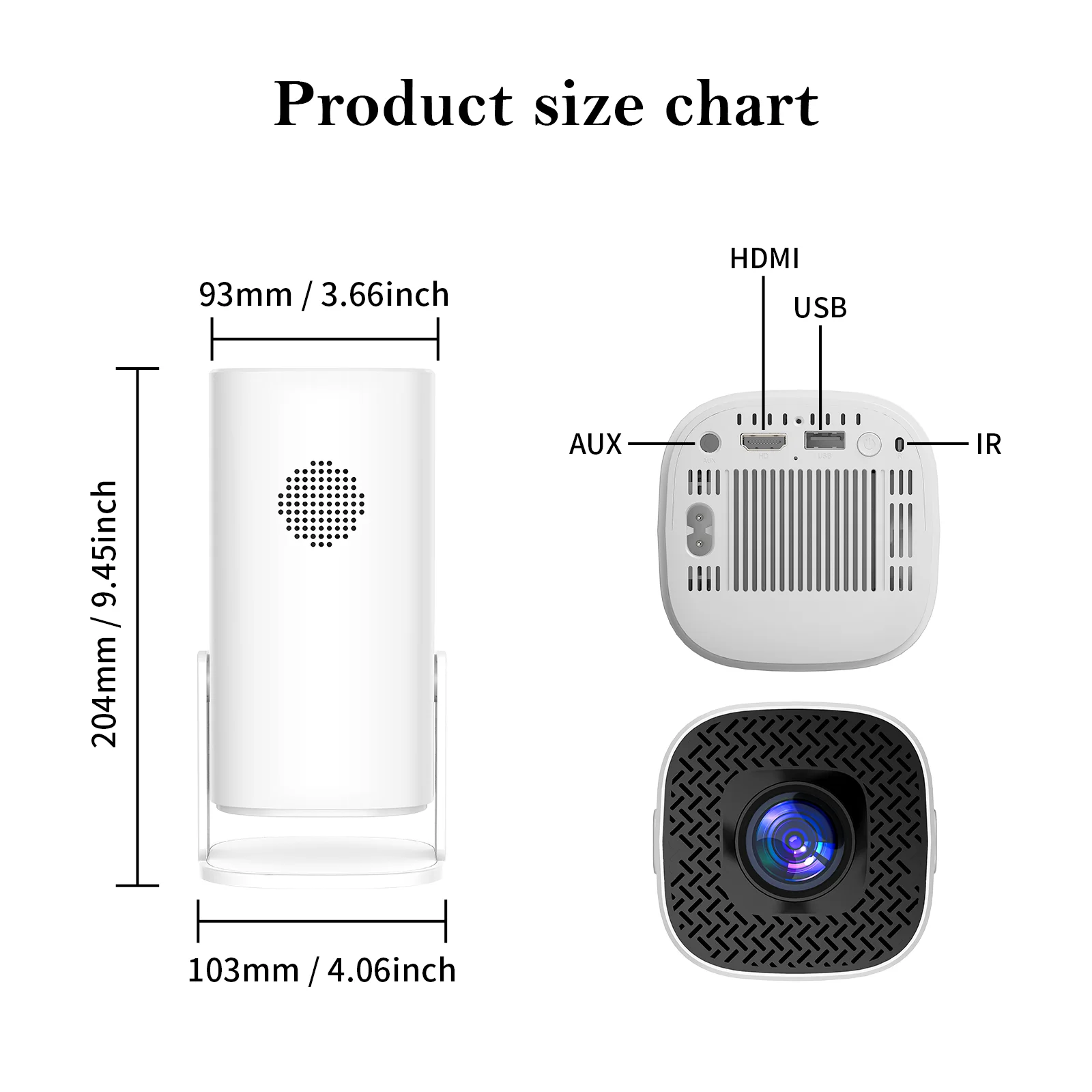 P30 Smart Mini Projector Android 11 WiFi6 Support 4K 1080P BT5.0 Projector 1280*720P Home Cinema Portable Projector-6
