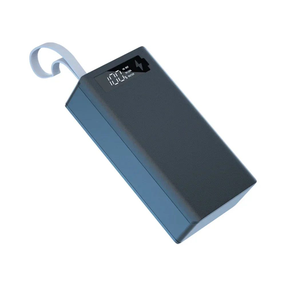 C12 18650 Battery Power Bank Case Charger Box Holder Dual USB LCD Display Support Quick Wireless Charger Battery Shell Storage-6