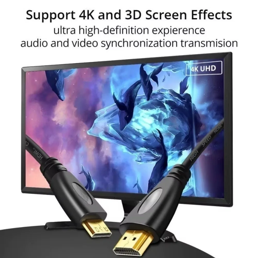 High Speed Male To Male Cable HDMI-compatible 2.0 1080P 3D Audio Video Cables for Laptop PS3 Projector Computer Xbox Cable-5