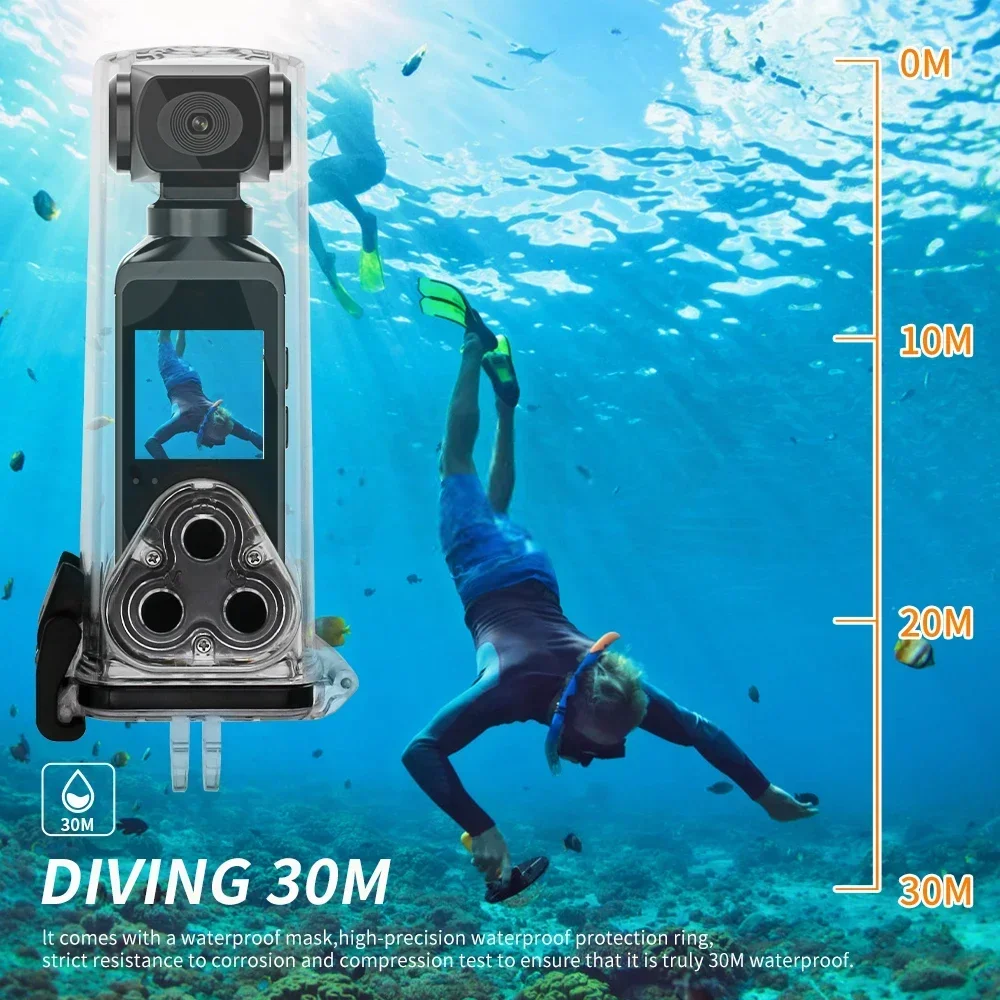 Pocket 4K Ultra HD Action Camera 270° Rotatable Vlog Wifi Mini Sports Cam Waterproof Case Helmet Travel Bicycle Driver Recorder-4