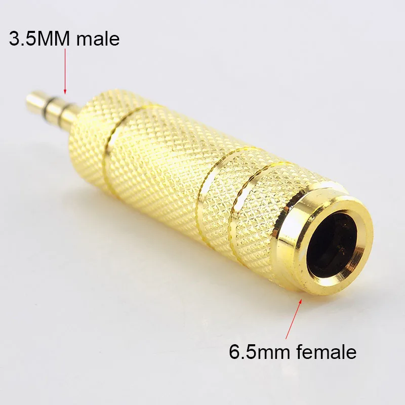 Audio 6.5 male to 3.5 female / 3.5 male jack to 6.35 female adapter amplifier adaptateur casque et micro small to large-5