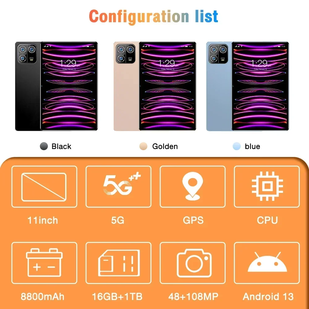 2025 New Original Mi Pad 6 Pro Tablet Android 14 11