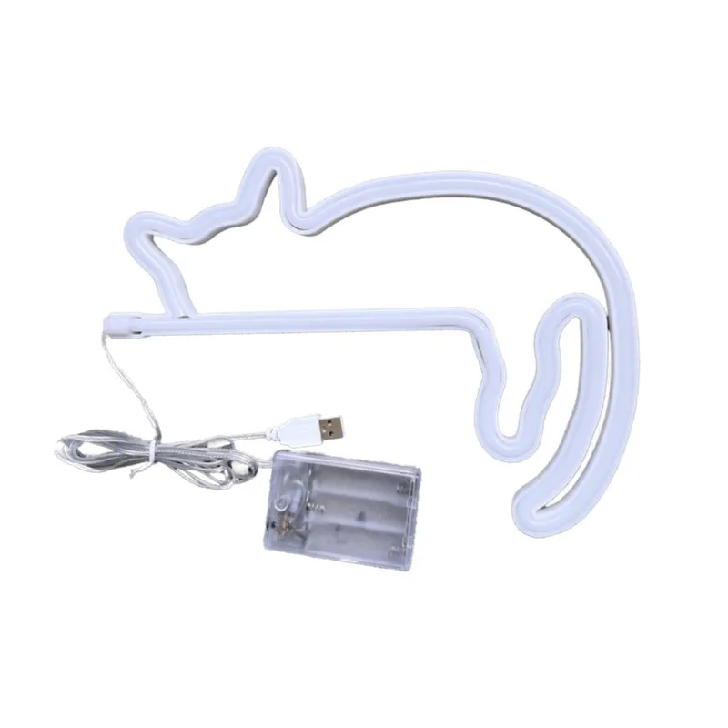 Cat Neon Sign for Wall Decor Led Light Up Sign Decor Pet Store Animal Club USB for Room Wall Home Party Birthday Gift-6