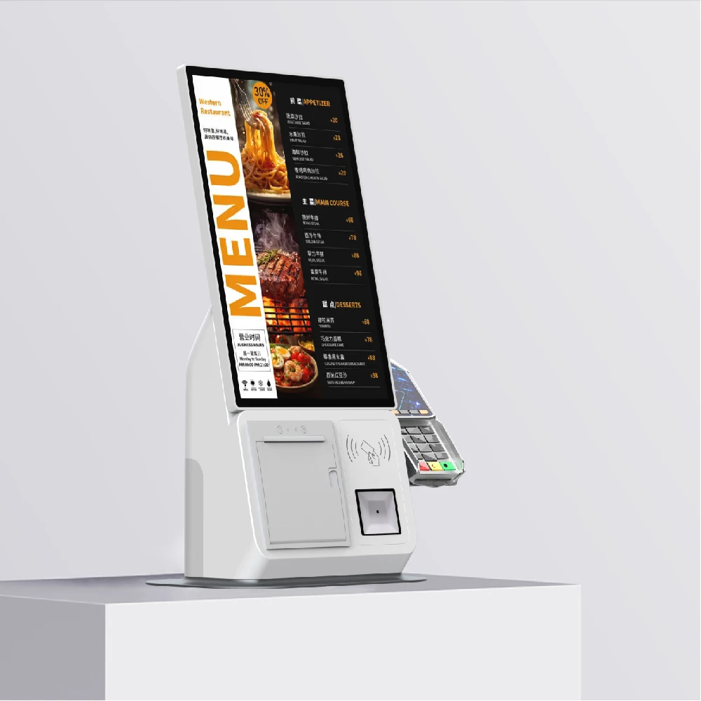 Customized 21.5-inch desktop self-service order payment kiosk restaurant gas station POS system credit card payment-2