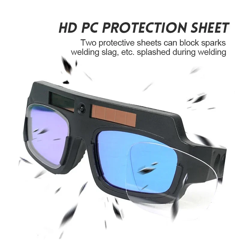 Anti-glare Automatic Darkening Dimming Welding Glasses Set Argon Arc Welding Glasses Welder Eye Protection Goggles Tools-2