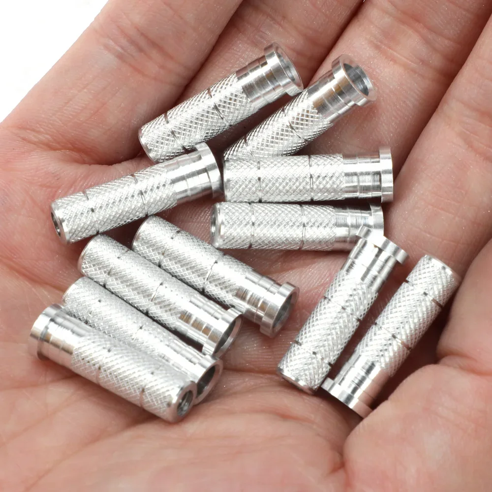 12pcs Archery ID6.2mm OD7.6mm Arrow Points Tips Target 75/100GR O Rubber Ring Aluminum Insert Compound Bow Hunting-5