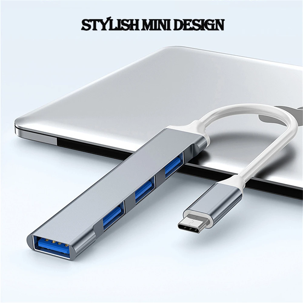 USB 3.0 Hub USB Hub 4 Port High Speed Type c Splitter 5Gbps For PC Computer Accessories Multiport HUB 4 USB 3.0 2.0 Ports-3