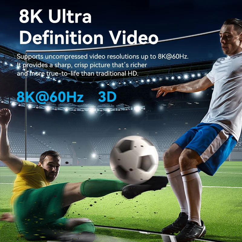 Vention HDMI 2.1 Splitter 8K 60Hz 4K120Hz Bi-Direction 2 in 1 out for TV Xiaomi Xbox PS4 5 HDMI-compatible Monitor HDMI Switcher-6