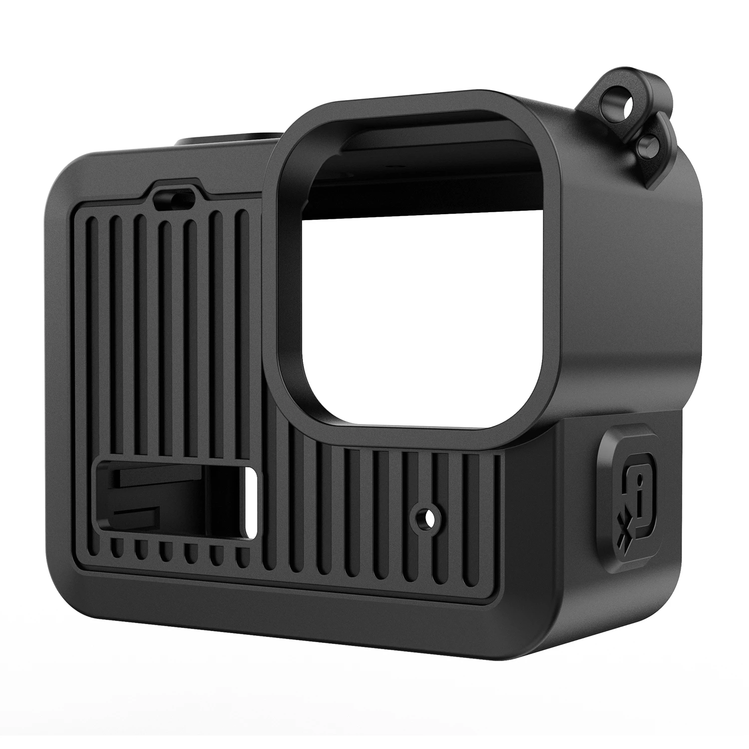 PULUZ for GoPro HERO 4K 2024 Camera Silicone Protective Case with Side Interface Cover & Wrist Strap & Lens Cap Accessories-2