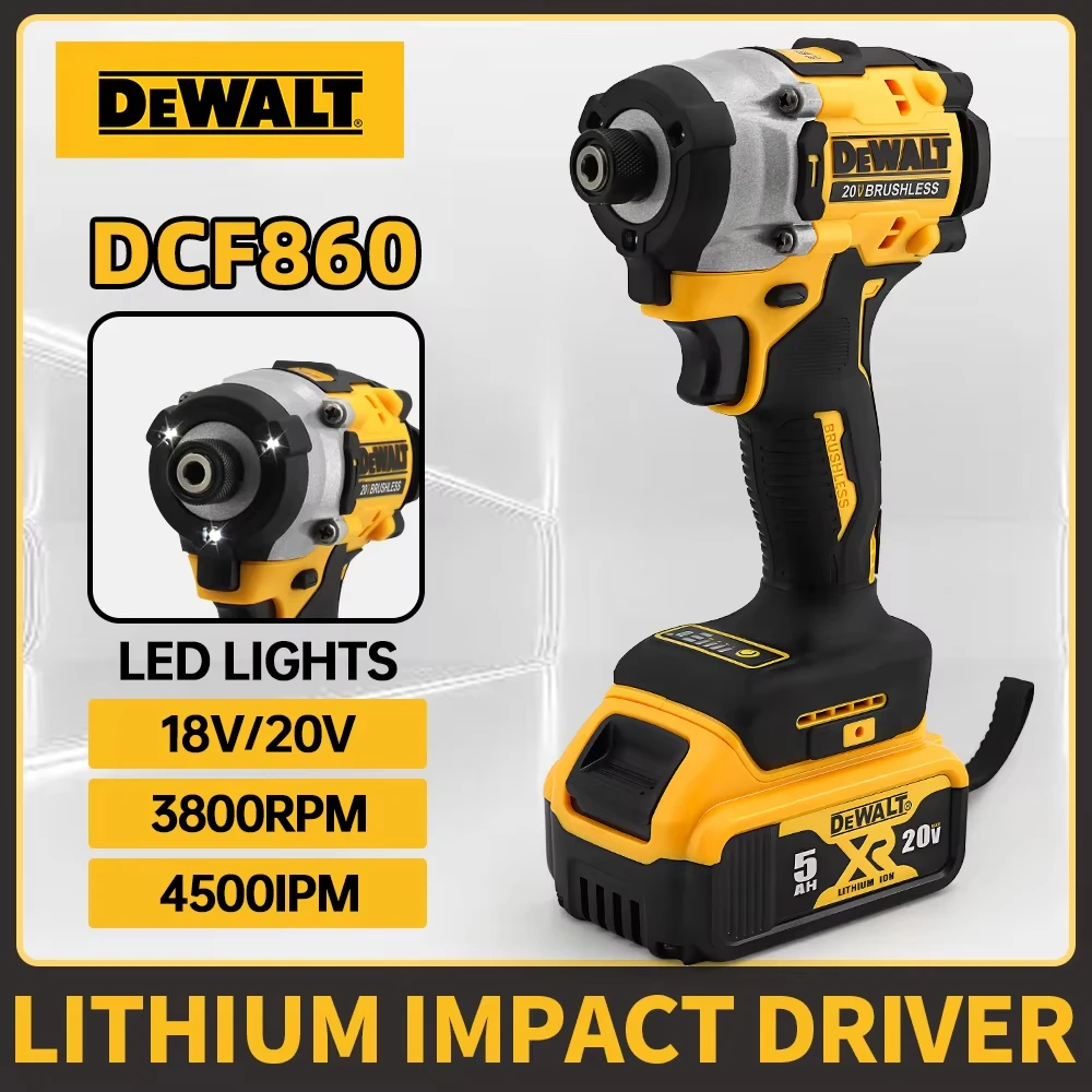 DEWALT DCF860 Brushless Impact Drill Compact Driver 282N.m 20V Cordless Electric Screwdriver Rechargeable Power Tools-3