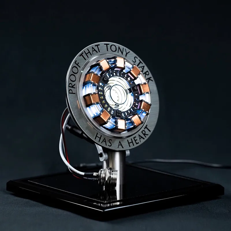 Avenger Iron Man Mk1 Arc Reactor Tony Stark Heart Of Mark Figure Led Light Model Superhero 1:1 Cosplay Toys Chest Lamp Kids Gift-4