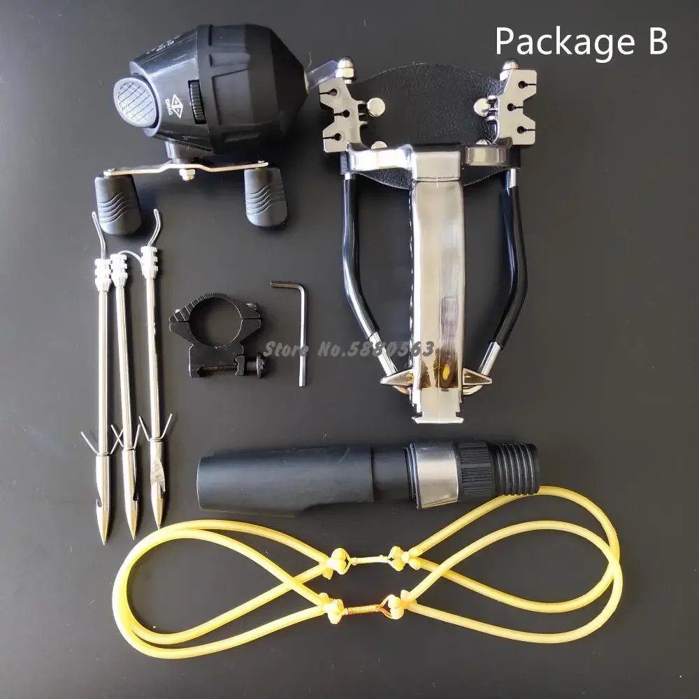 Powerful Multi-function Archery Bowfishing Shooting fish Slingshot Catapult Hunting bow Fishing Sling Shot With Fishing Darts-2