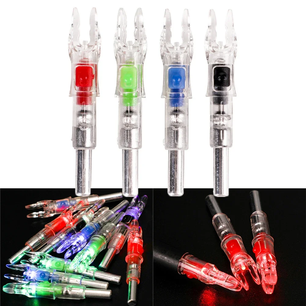 3PC Led Lighted Nocks For Arrows Recurve And Compound Bow Arrow Nock For Hunting No Tool Required No Screwdriver Required-5