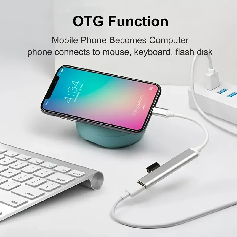 4Port USB 3.0 Hub USB Hub High Speed type c Splitter 5Gbps For PC Computer Accessories Multiport HUB 4 USB 3.0 2.0 Ports-6