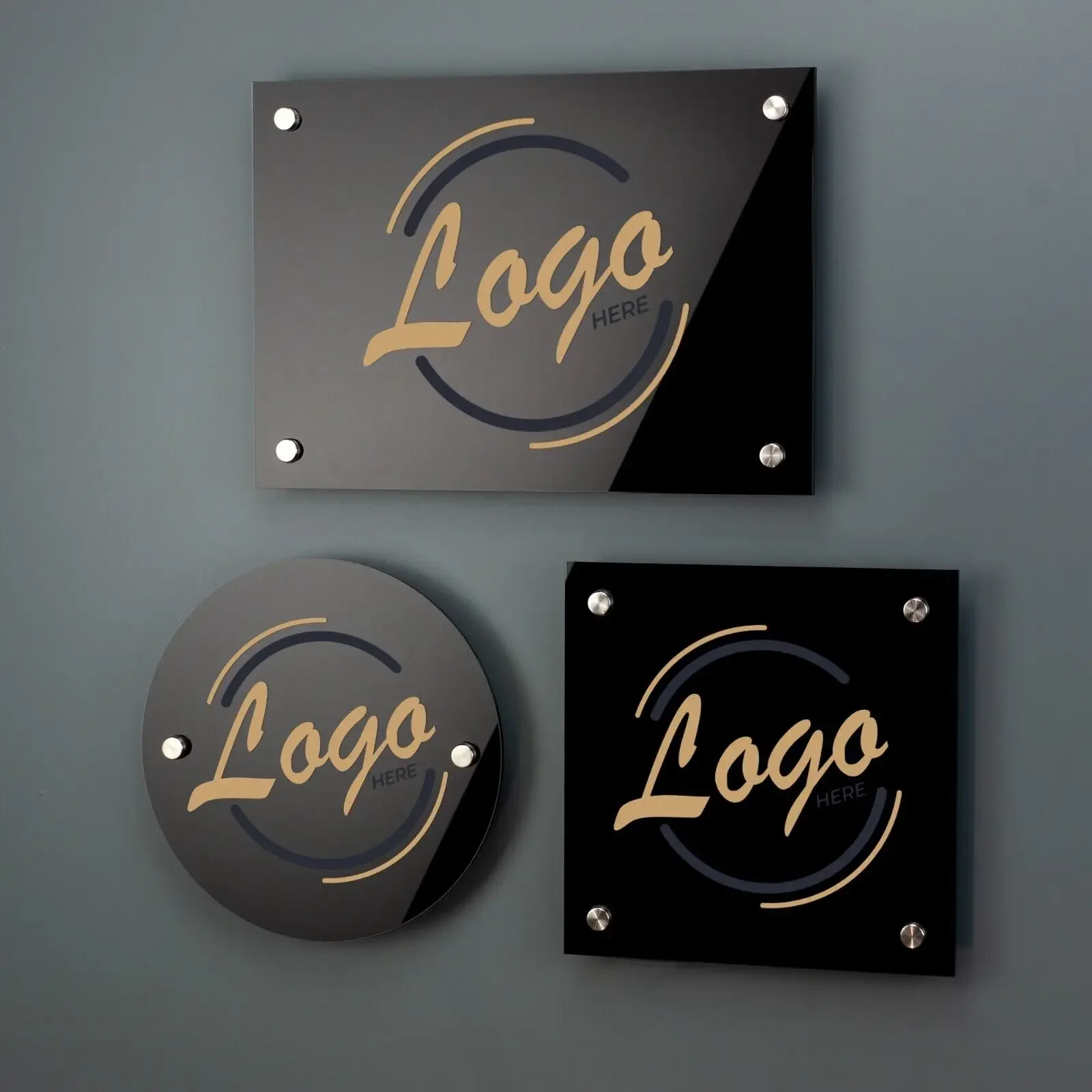 Customized Acrylic Business Plaque House Number Sign with Your Logo Personalized Address Signage Door Plaque-2