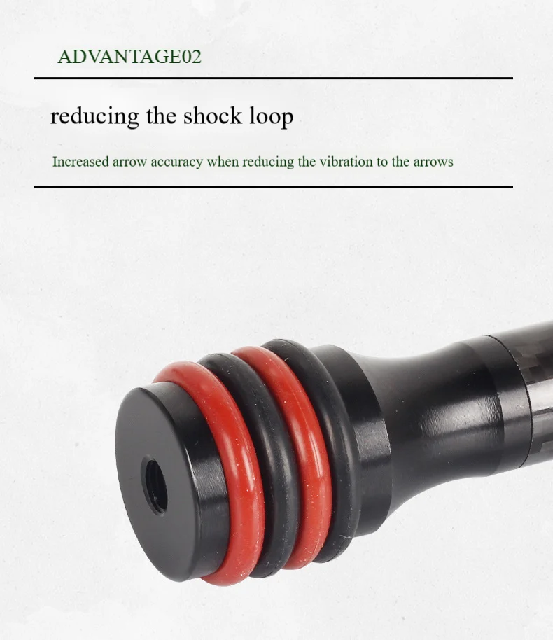 Carbon Stabilizer Balance Bar for Archery, Hock Absorption, Compound Bow Shooting Accessories, 6 